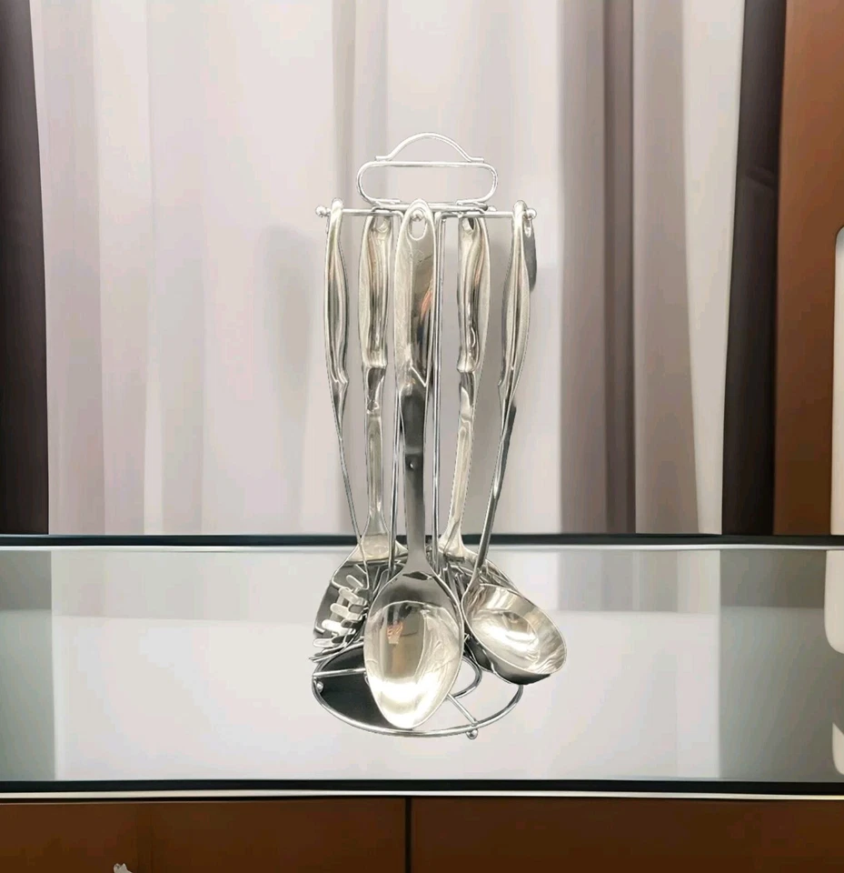 AMC Kitchen Aid Set 6 Piece Set Stainless Steel High Quality Kitchen Ladle Set TOP - Image 1 of 4