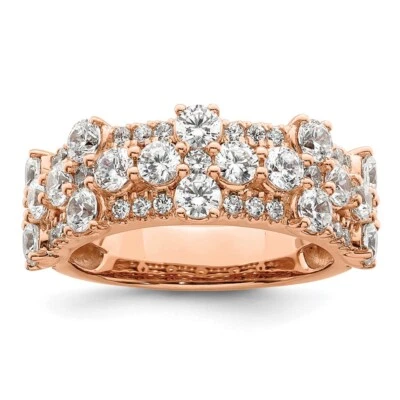 2.51Ct Lab Grown Diamond Engagement Ring Size 7 14K Rose Gold ( VS/SI,GH ) - Image 1 of 4