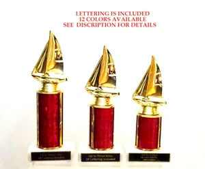 JUEGO DE 3 TROFEOS RAINGUTTER VELERO 12 COLORES - Imagen 1 de 4