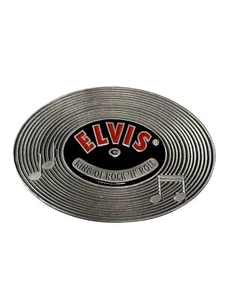Elvis Presley Belt Buckle Limited Edition VTG 10,000 Siskiyou Pewter RK 'N' RL - Picture 1 of 10
