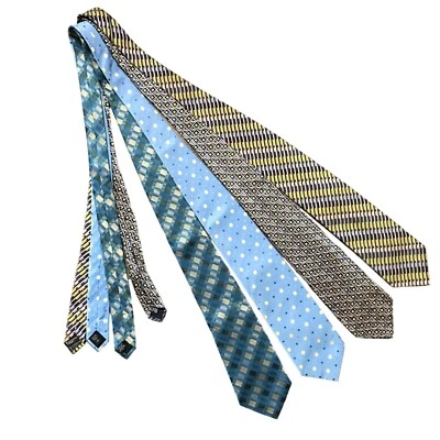 Valentino, Picone, Geoffrey Beene, F.R. Lote de 4 corbatas Tripler & Co para hombre, manualidades Foto 1 de 4