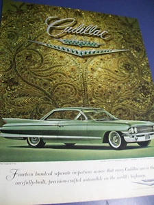 1961 Cadillac Coupe DeVille large-mag car ad - matador's cape - Picture 1 of 1