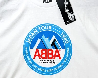 ABBA Japan 1980 Tour T-shirt - BNWT Size L Unisex - Image 1 of 3
