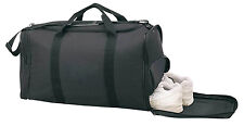 21" Black Sports Gym Travel Yoga Bag with Shoe Storage Duffle Fitness Workout