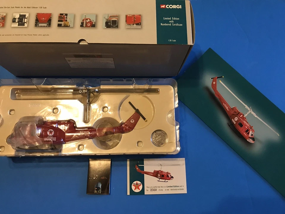 Corgi US 50407 Huey Iroquois Helicopter Chopper Texaco Texas Pipeline 1 50