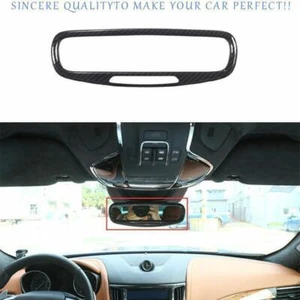 Marco de espejo retrovisor para consola interior de fibra de carbono Maserati Ghibli 2014-2023 - Imagen 1 de 11