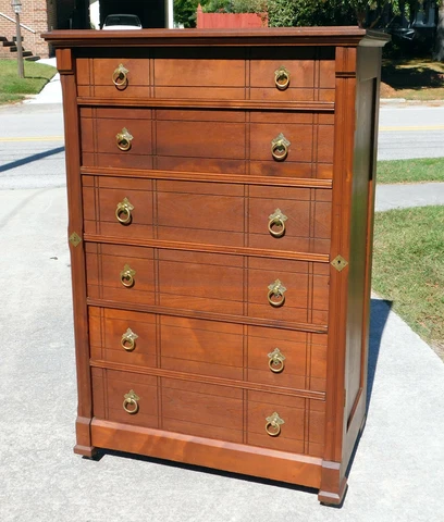 Walnut Lockside Chest circa 1880 Cover