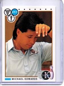 Tarjeta de bolos PBA 1990 #78 Michael Edwards - Imagen 1 de 2