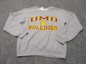 Jerzees Minnesota Duluth Bulldogs Sweatshirt Adult Small Gray Fleece Crewneck - Picture 1 of 9