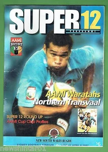 #EE. WARATAHS V NORTHERN TRANSVAAL RUGBY UNION PROGRAM 6/4/1997, SUPER 12 - Picture 1 of 1