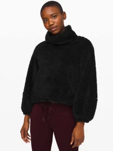 Lululemon Sherpa Sweatshirt Pullover XS/S Übergröße Schwarz LW3EK9S Taschen - Bild 1 von 18