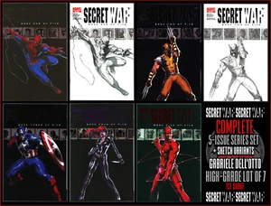 SECRET WAR #1-A 1-C 2-A 2-B 3 4 5 2005 DELL'OTTO SKETCH VARIANT FULL SET NM/VF+ - Picture 1 of 14