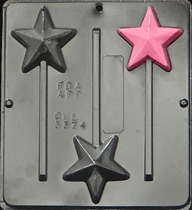 Star Lollipop Chocolate Candy Mold 3374 NEW - Picture 1 of 2