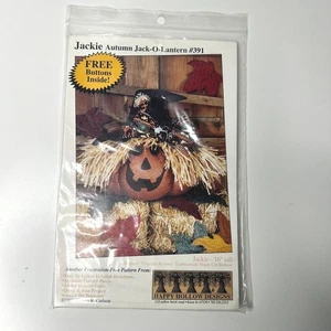 Jackie Autumn Jack-O-Lantern #391 Craft Sewing Pattern Halloween Decor - Picture 1 of 2