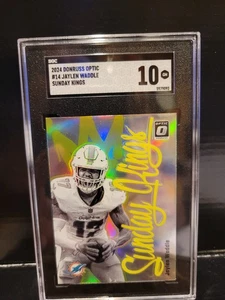 Panini Donruss Optic 2024 - Sunday Kings Jaylen Waddle #14 SSP SGC 10 - Imagen 1 de 2