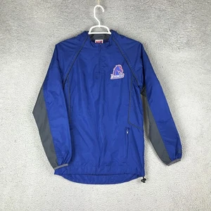 Boise State Broncos Jacket Mens Medium Blue Gray NCAA Football Pullover Rawlings - Picture 1 of 10