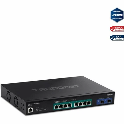 TRENDnet TPE-3102WS, 10-Port Multi-Gig Web Smart PoE+ Switch - Image 1 of 4