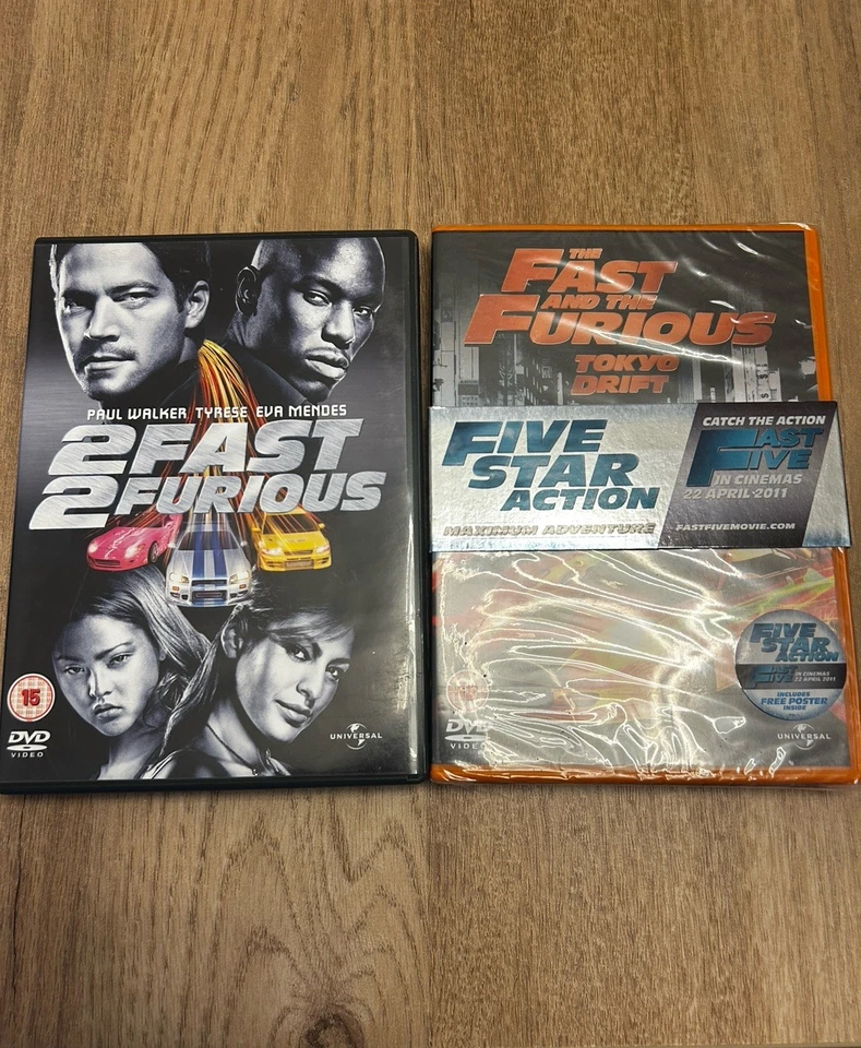 2 Fast 2 Furious (DVD 2006) & Tokyo Drift DVD Bundle - Image 1 of 1