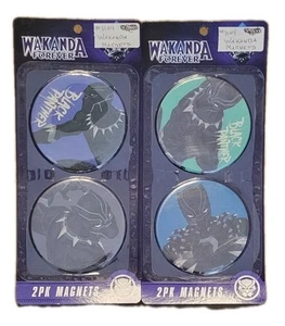 Marvel Black Panther Wakanda Forever 4" Magnete 4er Pack - NEU - Bild 1 von 1