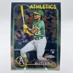 2024 Topps Chrome Baseball Refractor #5 Lawrence Butler RC - Athletics - Picture 1 of 4