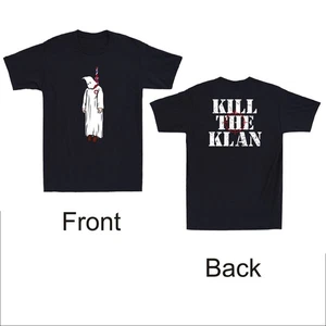 Kill The Klan Funny Klan Hanging Graphic Quote Front & Back Retro Men's T-Shirt - Picture 1 of 1