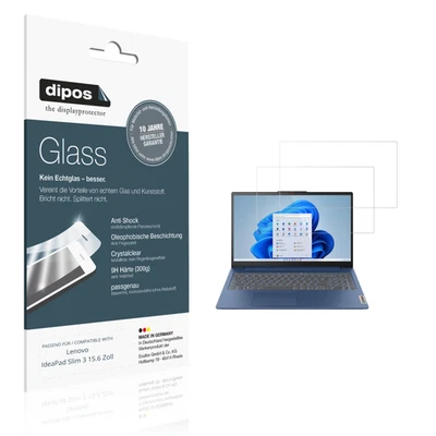 2x Screen Protector for Lenovo IdeaPad Slim 3 15.6 Zoll Flexible Glass 9H dipos - Image 1 of 4