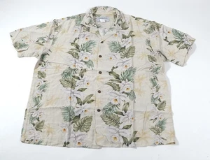 Camicia hawaiana vintage Halekulani uomo floreale taglia L made in USA - Foto 1 di 5