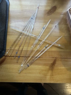 11 Pipetas Bombilla Volumétrica Marca PYREX Fisher y Kimax 1ML-10ML ¡Buen Estado! Foto 1 de 4