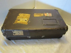 Militär Student Post Versand Box Wäschekoffer Gepäck Kurier Kofferraum WWII 21" - Bild 1 von 12