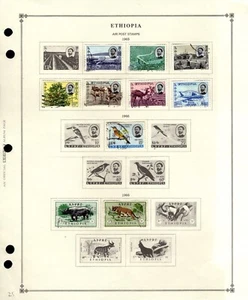 SAVOYSTAMPS Äthiopien - 1965-67 Sammlung auf Album - Bild 1 von 2