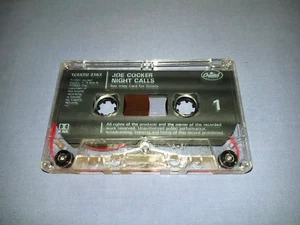 JOE COCKER NIGHT CALLS CASSETTE TAPE ALBUM (NO INLAY #207) - Picture 1 of 2