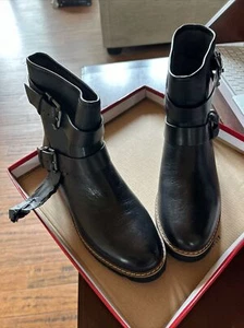Aerosoles Independence Black Leather Boots Size 8.5 - Picture 1 of 4