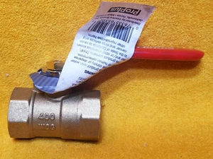 NEW PRO PLUS 252106 3/4" BRASS THREADED INLINE BALL VALVE - Picture 1 of 3