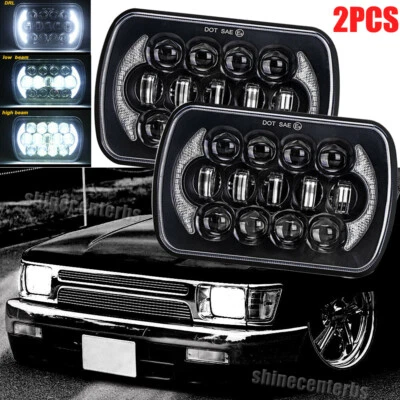 2X 5x7''7x6 LED Headlight Hi-Lo Beam DRL For Toyota Pickup 1982-95 Tacoma Celica - Image 1 of 4