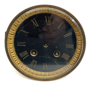 Antique French AD Mougin Mantel Clock Movement Fits 4 3/8" Opening - Picture 1 of 8