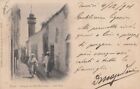 462 -REGNO- Cartolina Postale Incoming Mail dalla Tunisia a Genova del 1901