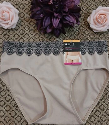 BALI INTIMATES ONE SMOOTH U SeXy  All Around Hipster Panties 2H63 ~7/L ~NWT - Image 1 of 4