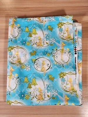 Cotton Fabric "Tinkerbelle Scroll Flowers"  Springs Creative NEW 54" x 22" - Image 1 of 4