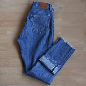 Levi's 501S Jeans Cone Mills Selvedge Denim W27" (Meaure W28") L28" - Picture 1 of 6