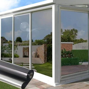 One Way Privacy Window Film for Windows So You Can't See in 17.7"X78.7" Grey ... - Afbeelding 1 van 7