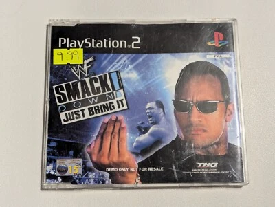 WWF Smackdown! Just Bring It PlayStation 2 (PS2) Rare Official Demo Disc THQ - Image 1 of 2