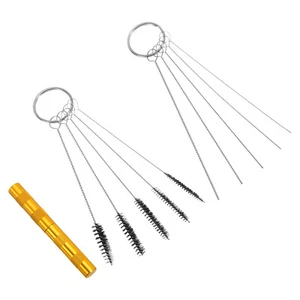 Straw Cleaner Brush, 5pcs 4.3inch Straw Brush 5Pcs Cleaner Needles 1 Wash Needle - Picture 1 of 6