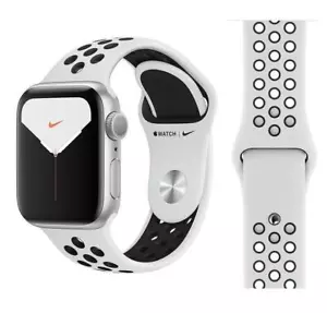 OROLOGIO APPLE NIKE CINTURINO SPORT 38MM 40MM 41MM PURO PLATINO/NERO - ORIGINALE - Foto 1 di 4