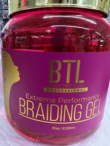 BTL EXTREME PERFORMANCE BRAIDING GEL 72OZ Free Braiding / Parting Comb - Picture 1 of 4