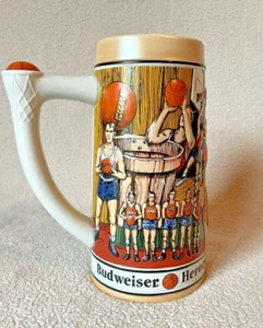 Budweiser Bierstein Krug Basketball Heroes of the Hardwood Limited Edition 1991 - Bild 1 von 24
