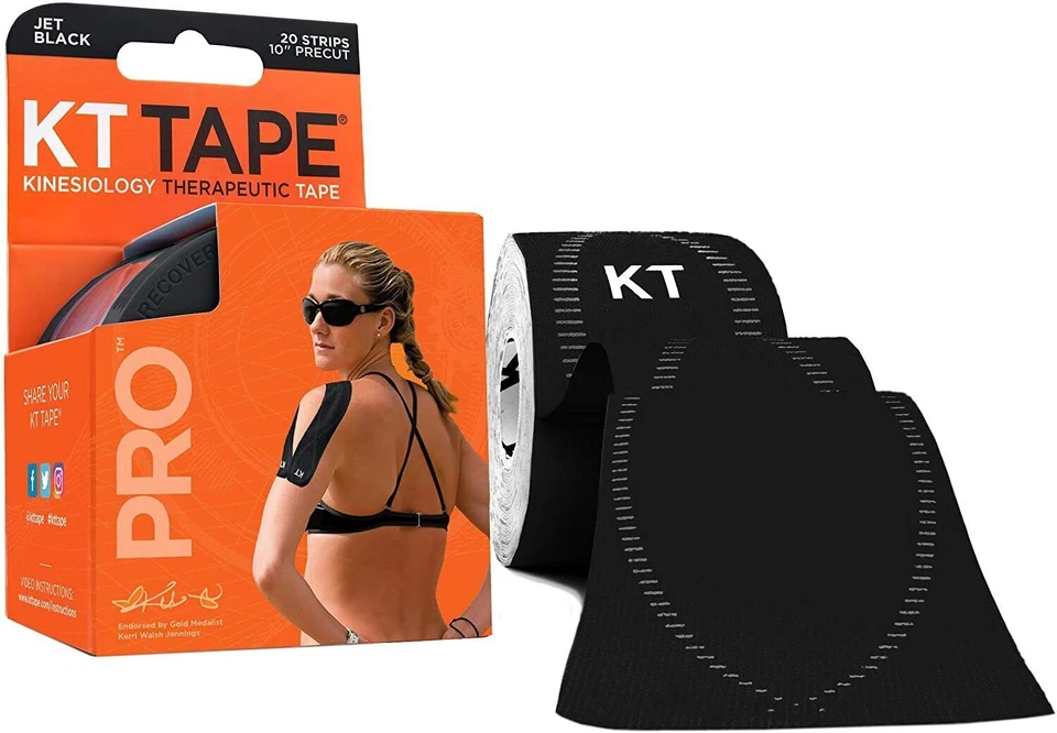 KT TAPE Kinesiology Therapeutic Tape - Black