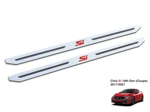 DOOR SILLS for 2017-2021 Si Coupe X 10 10th Gen FC3 2pcs Accessories - Picture 1 of 2