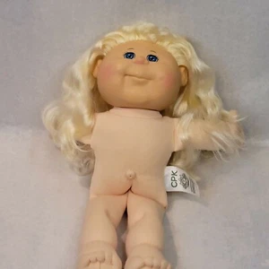 Cabbage Patch Doll CPK 2017 blonde Haare blaue Augen nude ~ kleiner Fehler - Bild 1 von 9
