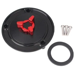 1 Pc Motorcycle Aluminum Fuel Tank Cover Gas Cap Red Black For Suzuki New - Bild 1 von 6