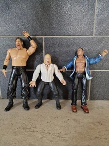 WWF Wrestling Figures 3 - Gangrel The Brood JAKKS Rock The Great Khali - Picture 1 of 5
